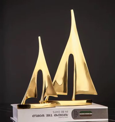 قارب ابحار نحاسي طقم قطعتين