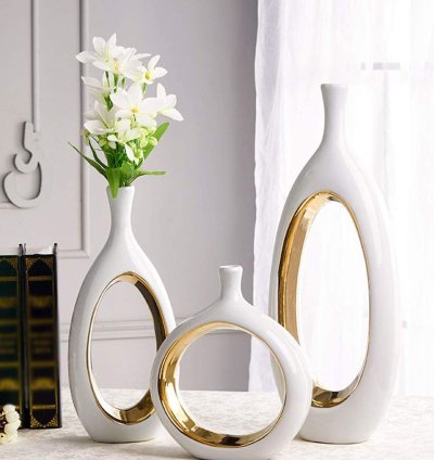 طقم فازات بورسلين 3 قطعة