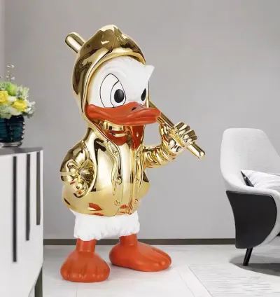 قطعة ديكورية على شكل بطة