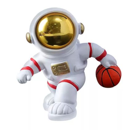 قطعة ديكورية على شكل رائد فضاء