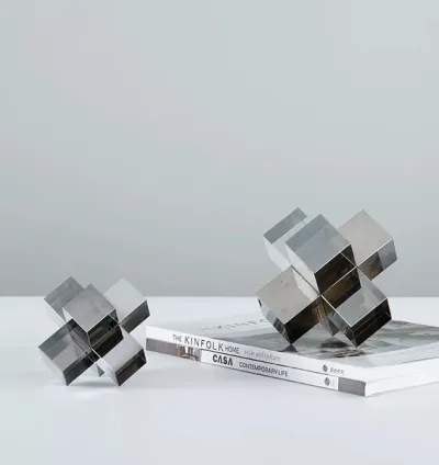 Decorative Crystal Pieces Set of 2