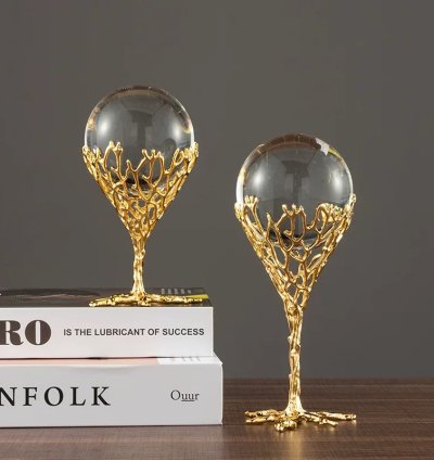 Decorative Stands With Crystal Balls