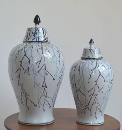 طقم فازات بورسلين 2 قطعة