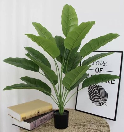 شجرة ديكور صناعية بـ٢٤ ورقة خضراء