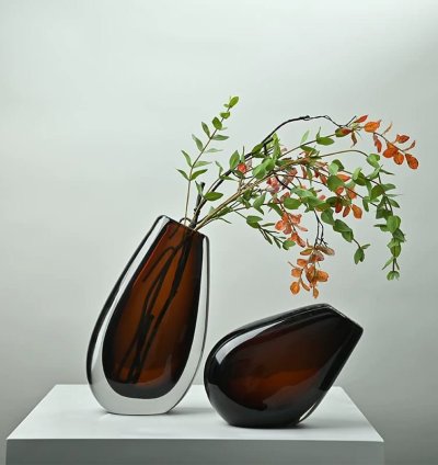 Ombre Glass Vase Set of 2