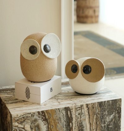 تماثيل بومة ديكور طقم قطعتين