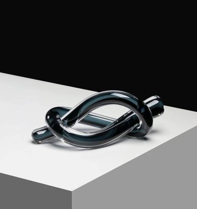 قطعة ديكور زجاج تجريدية