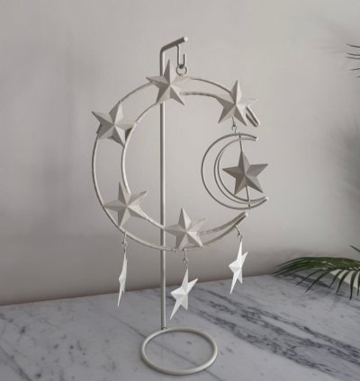 Crescent Moon & Stars Decor Stand