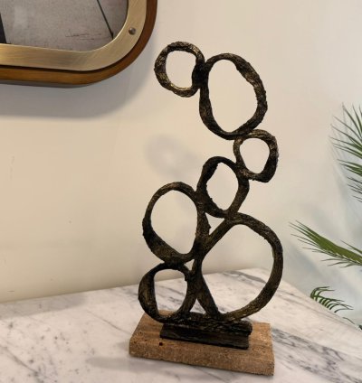 An artistic abstract decor piece