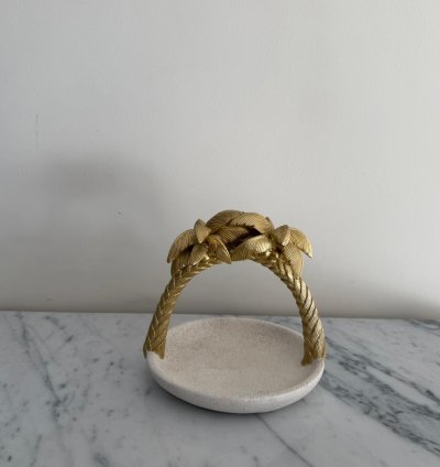 Gold Handle Decorative Tray