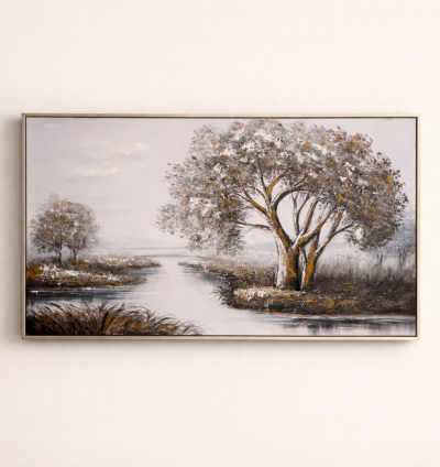 لوحة طبيعة ذهبية