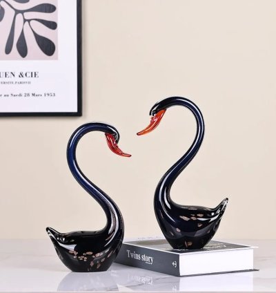 Artistic Glass Pelican set of 2