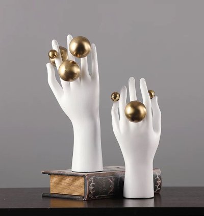 مجسم يد ديكوري طقم قطعتين