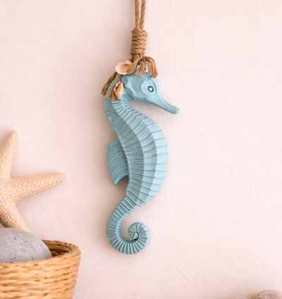 Blue Seahorse Wall Decor