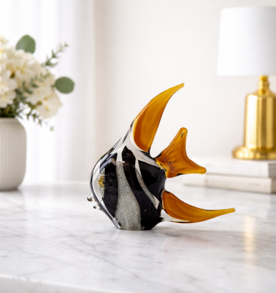 مجسم سمكة زجاجية فنية