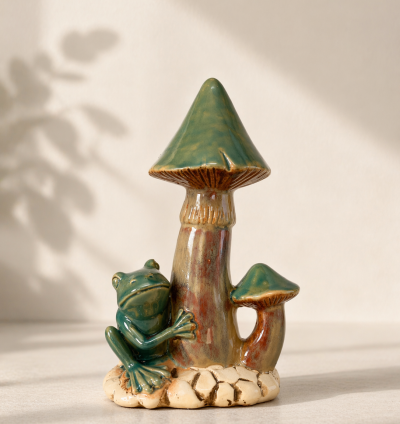 ديكور ضفدع وفطر