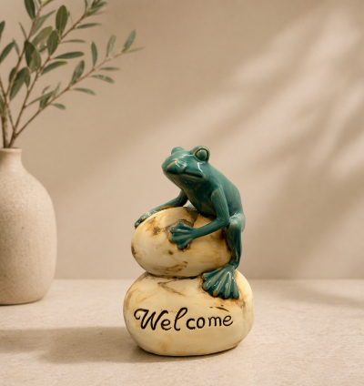 Frog Ceramic Figurine