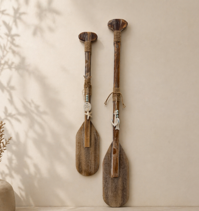 طقم مجداف خشبي