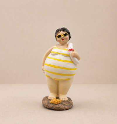 Beach Lady Figurine with Float