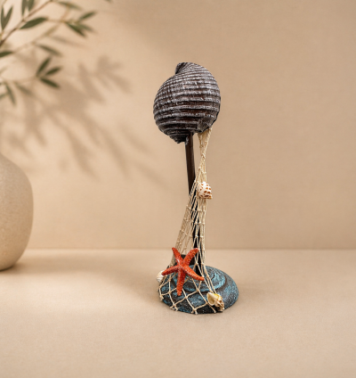 Coastal Shell Stand Decor