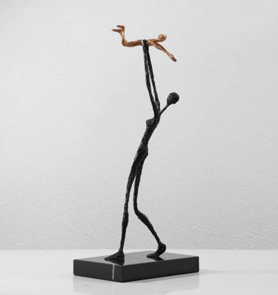 Abstract Acrobat Sculpture