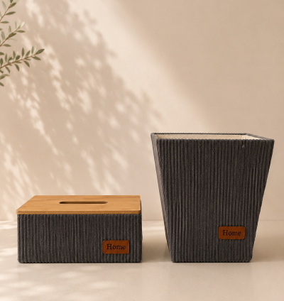 Haven Basket & Tissue Box Set