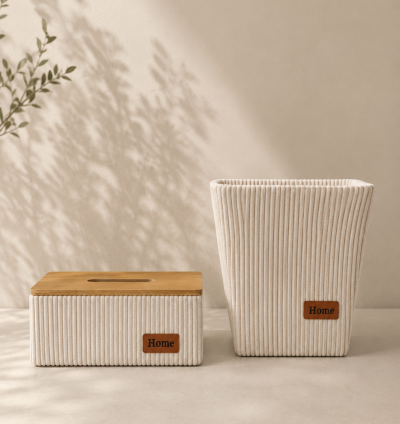 Haven Basket & Tissue Box Set