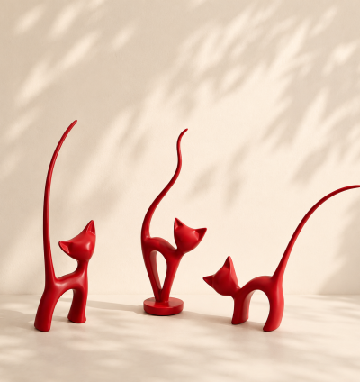 Set Cat Sculpture
