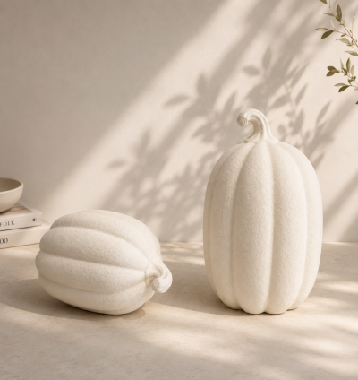 Set Pumpkin Sculptures