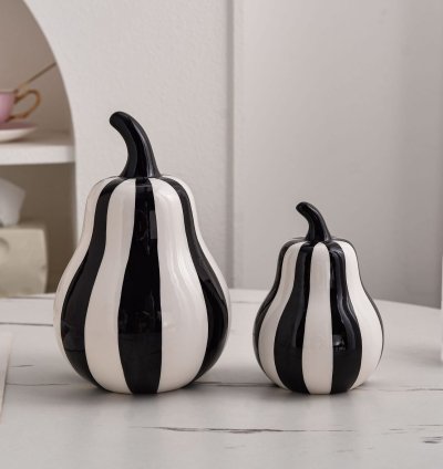 Black & White Striped Pear