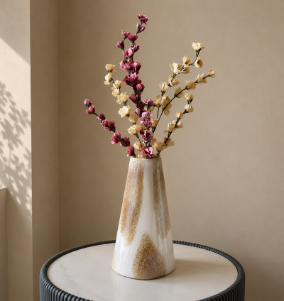 White & Gold Vase