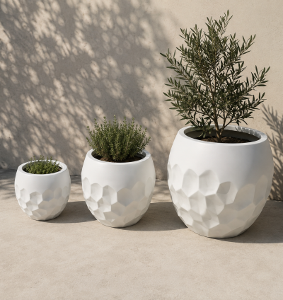 Comb Fiberglass Planter