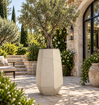 Vertex Poly Stone Planter