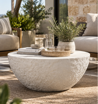 Dome Table Poly Stone